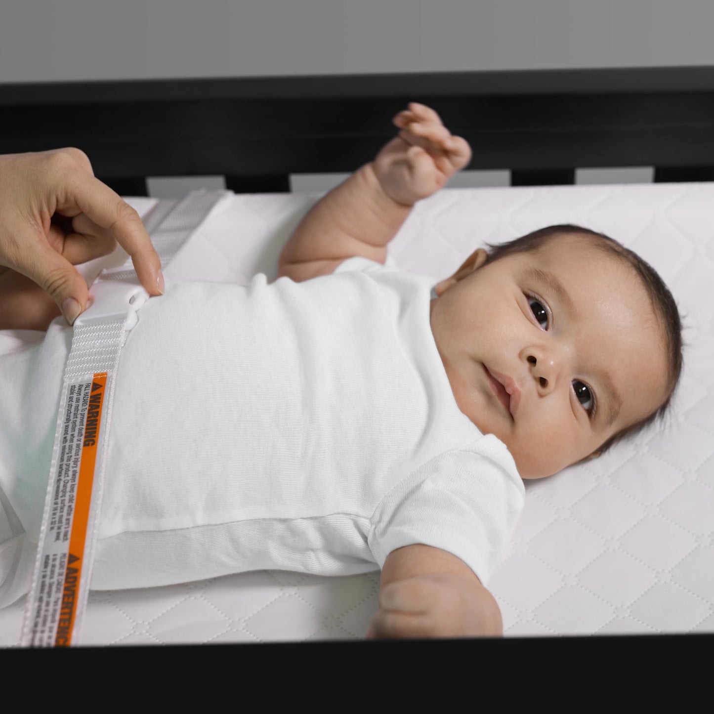 Summer by Ingenuity Contoured Changing Pad Includes Waterproof Changing Liner and Safety Fastening Strap with Quick-Release Buckle Ingenuity