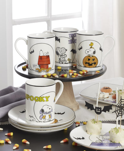 Lenox The Great Pumpkin Halloween Porcelain Mug Set for 4