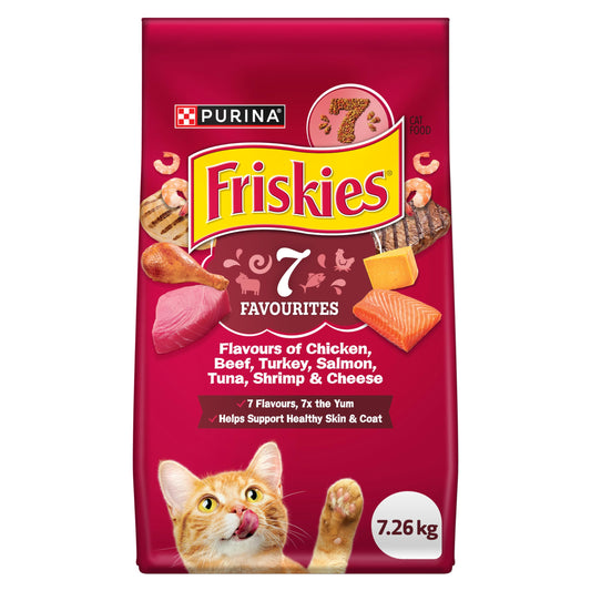 Friskies 7 Dry Cat Food - 7.26 kg Bag