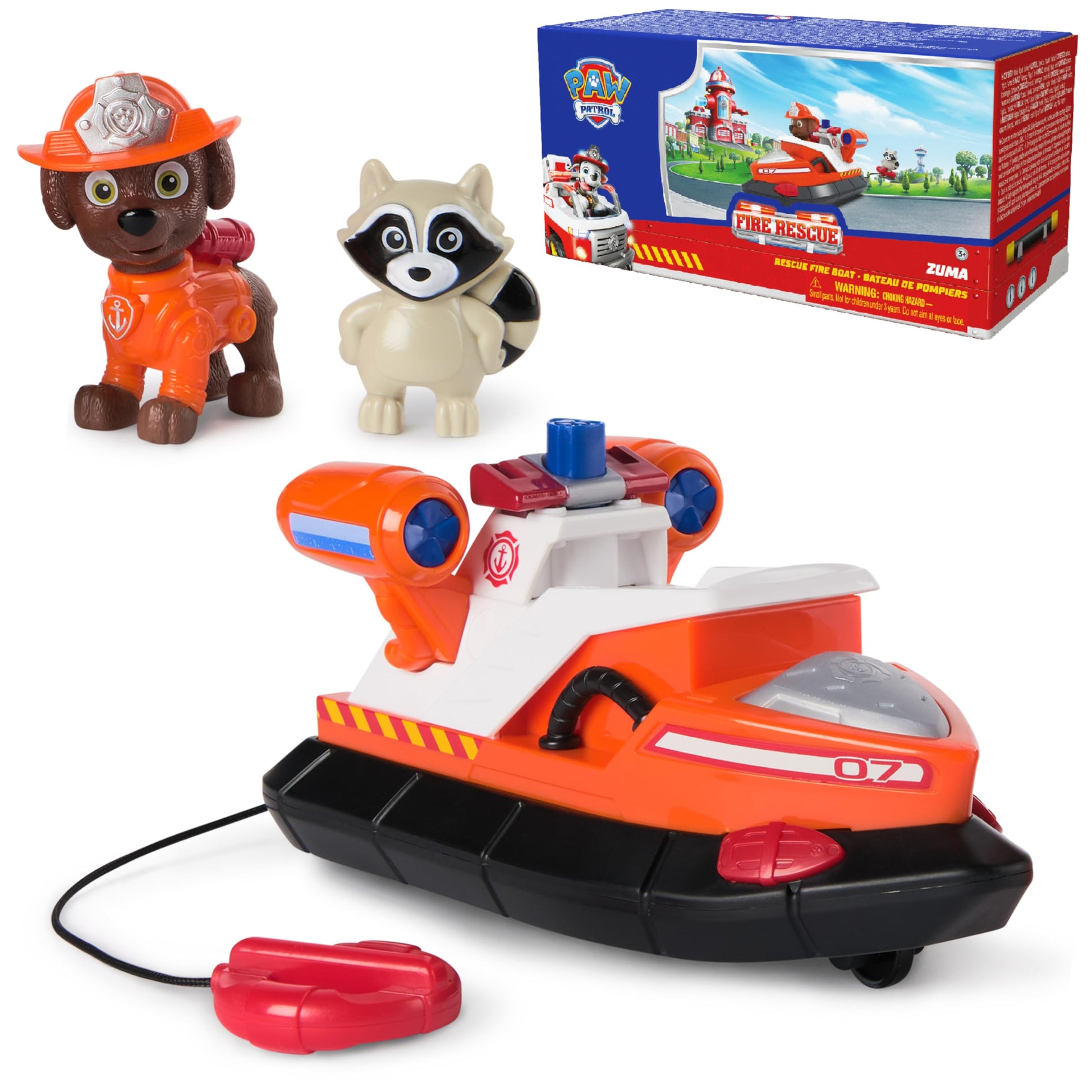 PAW Patrol Fire Rescue Zuma Rescue Fire Boat Toy Vehicle Set PAW PATROL