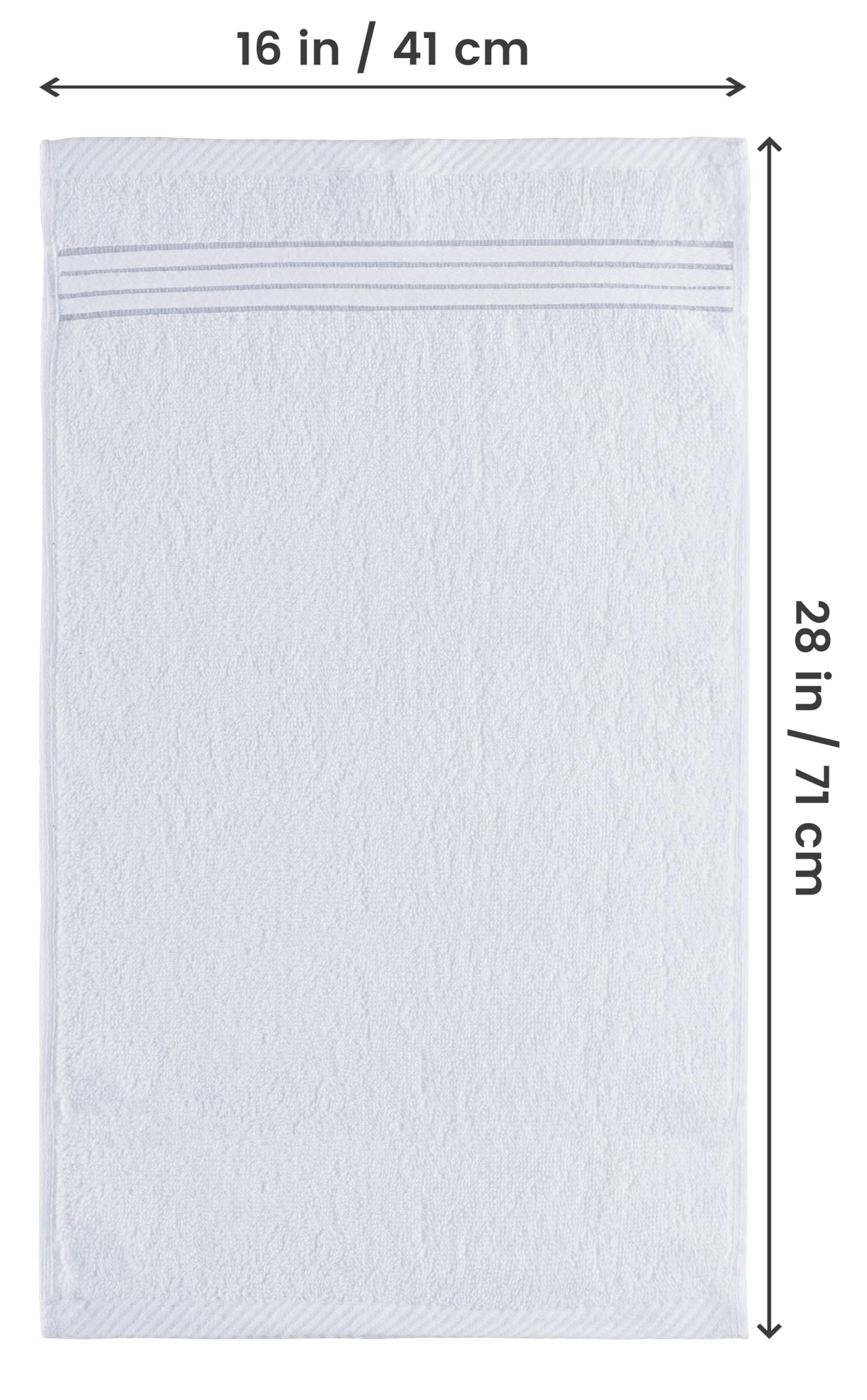 Utopia Towels 6 Piece Premium Hand Towels Set, 16 by 28 inches, 100% Ring Spun Cotton, Lightweight and Highly Absorbent Towels for Bathroom, Travel, Camp, Hotel, and Spa, White - Available at All In One Marketplace Canada