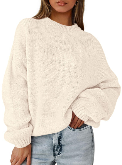 PRETTYGARDEN Women's Fall Oversized Holiday Sweaters Beige,M 🍁 All In One Marketplace Canada