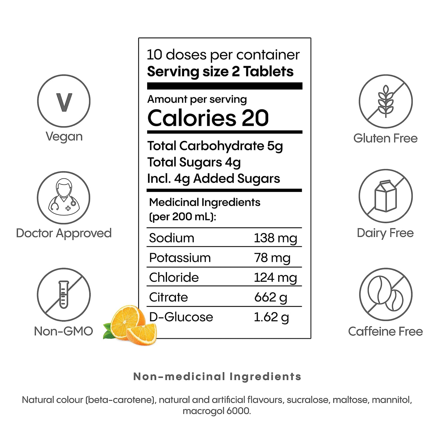HydraLyte Electrolyte Tablets - Orange Flavoured Electrolytes, Low Sugar Electrolytes Formulated to Accelerate Hydration, Post Workout, Travel Essential - Safe Hydration for All Ages (40 Count)
