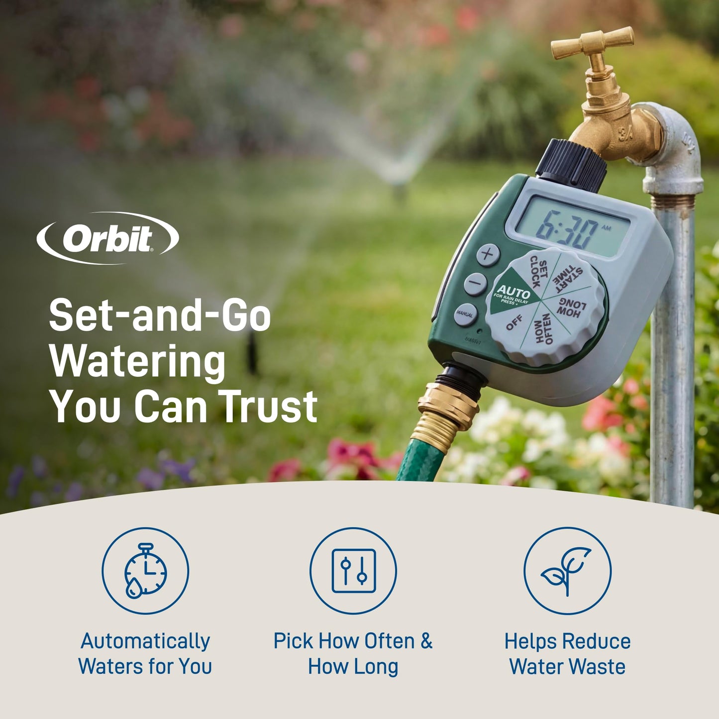 Orbit 62061Z 1-Outlet Programmable Digital Hose Watering Timer - Available at All In One Marketplace Canada