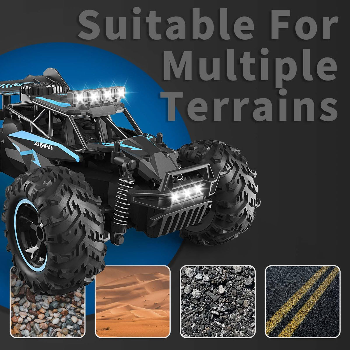 Carox 1:18 RC Car with 2 Batteries 25KM/H Remote Control Car for Kids 🍁 All In One Marketplace Canada