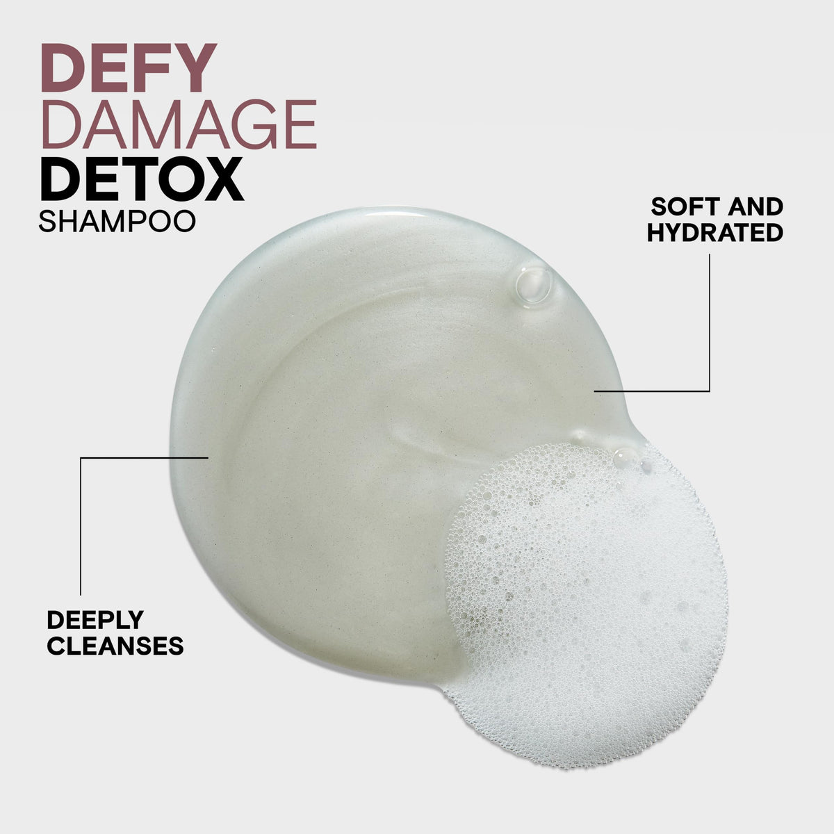Joico Defy Damage Detox Clarifying Shampoo | Removes Chlorine, Hard Water Residue, Product Buildup, Metals, & Trace Minerals | Strengthens Bonds & Preserves Hair Color | Vegan | Sulfate-Free, 300mL