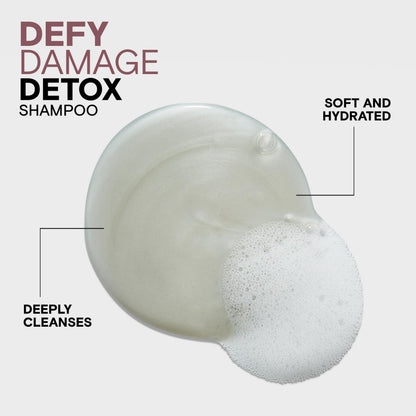Joico Defy Damage Detox Clarifying Shampoo | Removes Chlorine, Hard Water Residue, Product Buildup, Metals, & Trace Minerals | Strengthens Bonds & Preserves Hair Color | Vegan | Sulfate-Free, 300mL