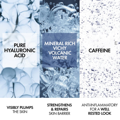 Vichy Mineral 89 Eye Serum to Depuff & Brighten the Look of Dark Circles & Smooth Fine Lines, Eye Gel Serum with Hyaluronic Acid & Pure Caffeine, Fragrance-Free & Recommended by Dermatologists, 15ml - Available at All In One Marketplace Canada