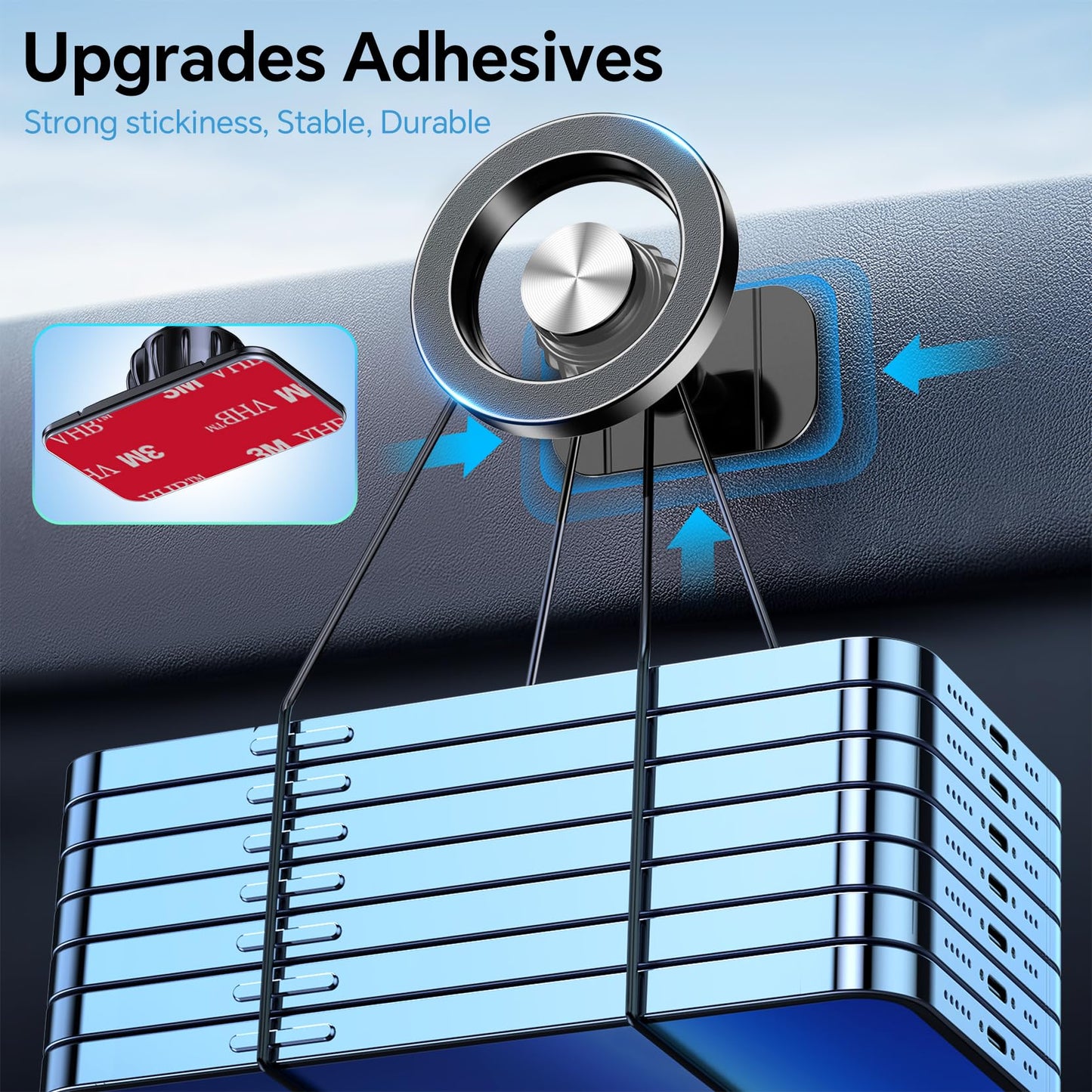 Kaistyle for Magsafe Car Mount【20 Strongest Magnets】Magnetic Phone Holder for Car Phone Holder Mount Dash【360°】Cell Phone Mount for Car Accessories for Women Men iPhone 17 Pro Max Air 16 15 14 13 12 - Available at All In One Marketplace Canada