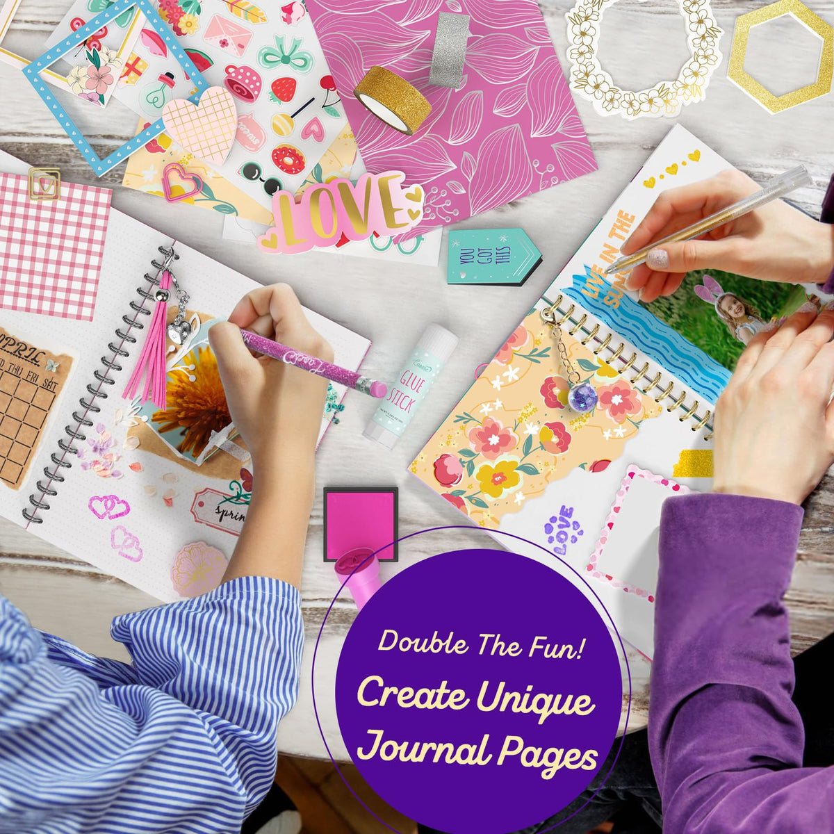 DIY Journal Kit for Girls, Scrapbook and Diary Set, Gifts for Girls 8-12 🍁 All In One Marketplace Canada