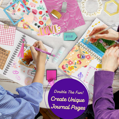 DIY Journal Kit for Girls, Scrapbook and Diary Set, Gifts for Girls 8-12 🍁 All In One Marketplace Canada