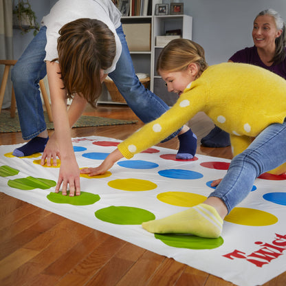 Hasbro Twister Game, Party Game, Classic Board Game for 2 or More Players, Indoor and Outdoor Game for Kids 6 and Up, English and French Bilingual Version