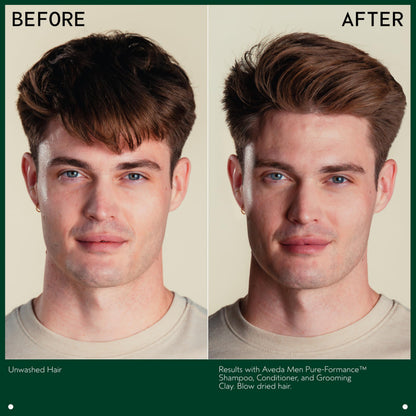 Aveda Men Pure-Formance Grooming Clay | Strong Hold | Matte Finish | Lightweight, 75ml - Available at All In One Marketplace Canada