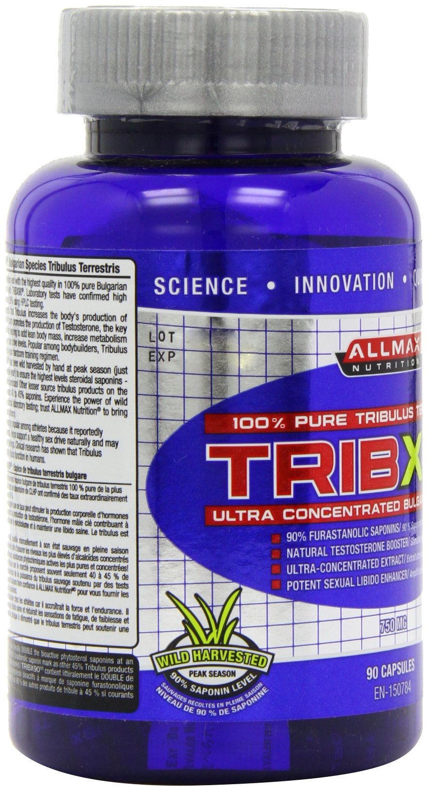 ALLMAX TribX90 Testosterone Booster Capsules, 90 Count ALLMAX
