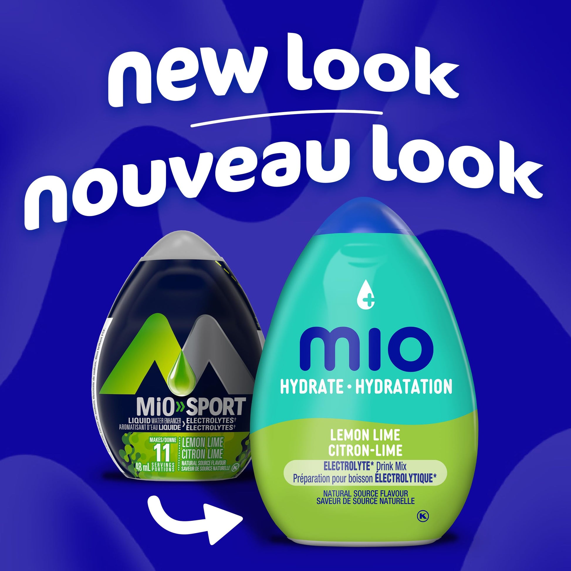 mio Sport Lemon Lime Liquid Water Enhancer, 12 ct Case Mio