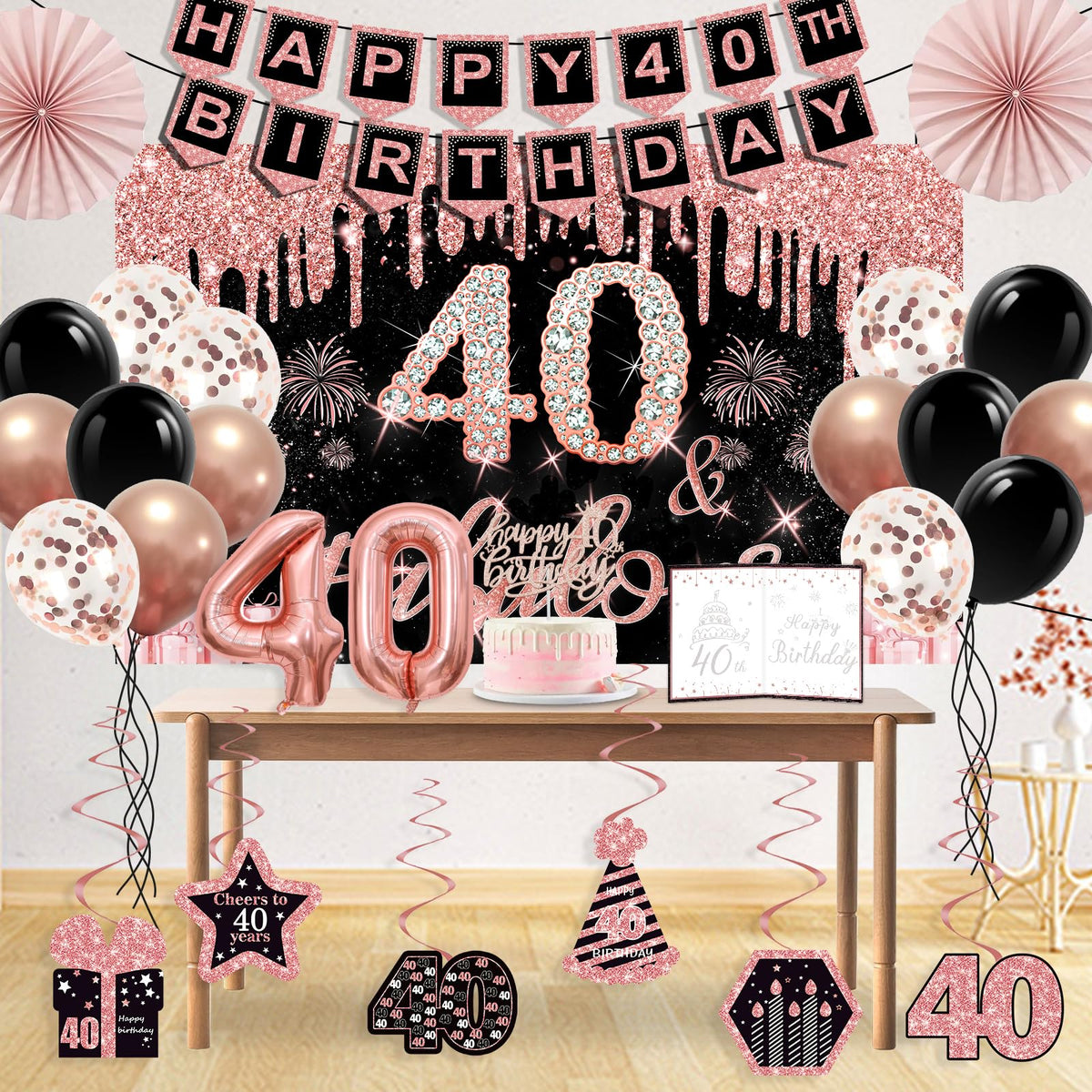 40th Birthday Decorations for Women, 32PCS 40th Birthday Party Decorations 🍁 All In One Marketplace Canada