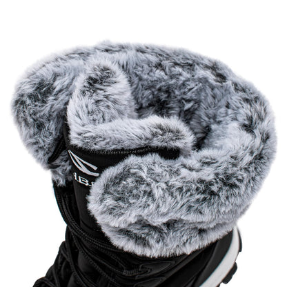 HOBIBEAR Women's Waterproof Winter Snow Boots Lightweight Warm Faux Fur Lined Mid-Calf Booties（Black/New,9) 🍁 All In One Marketplace Canada