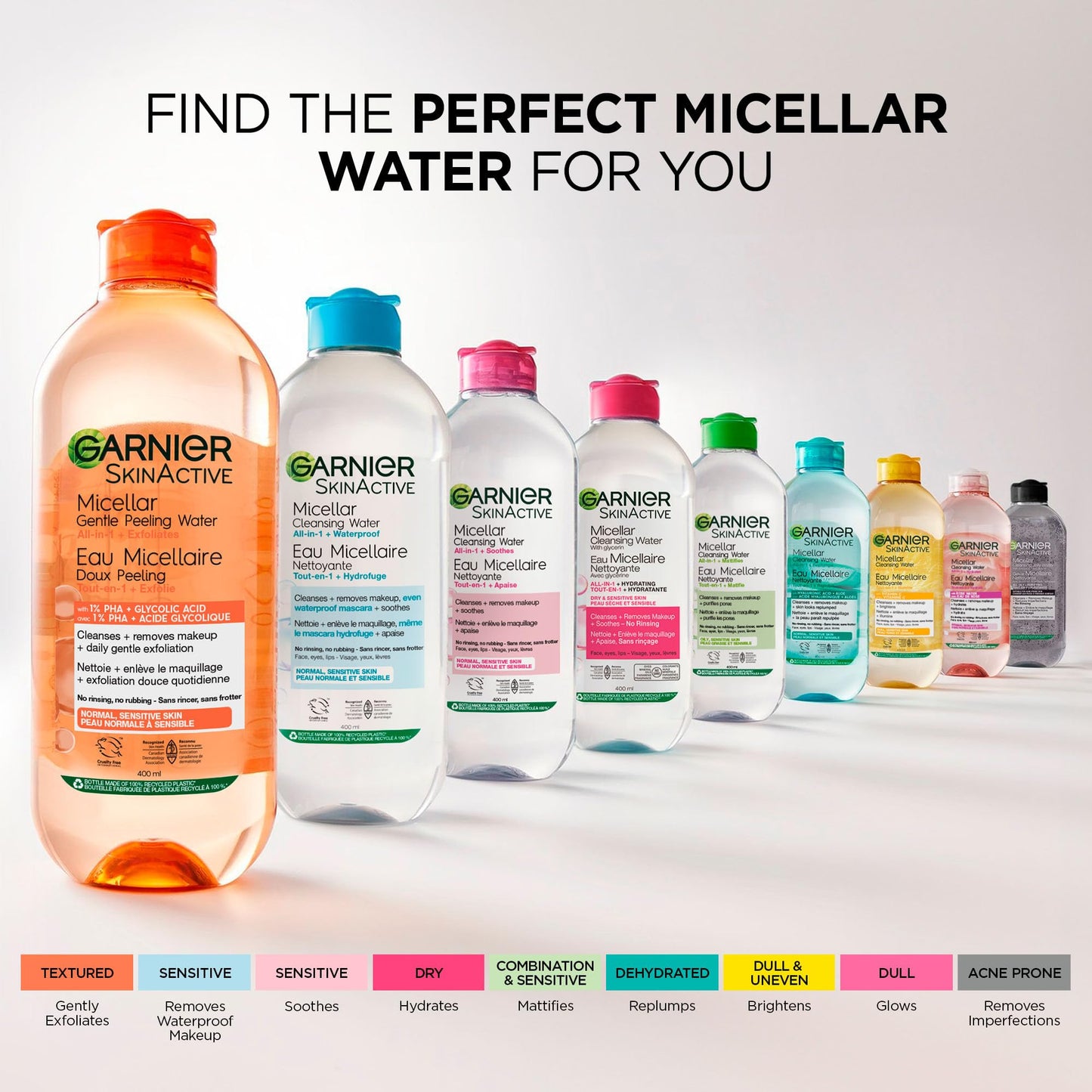 Garnier Micellar Cleansing Water, All-In-One Hydrating Makeup Remover, Face Cleanser With Rose Water & Glycerin, Hypoallergenic, Sensitive to Dry Skin, 700ml