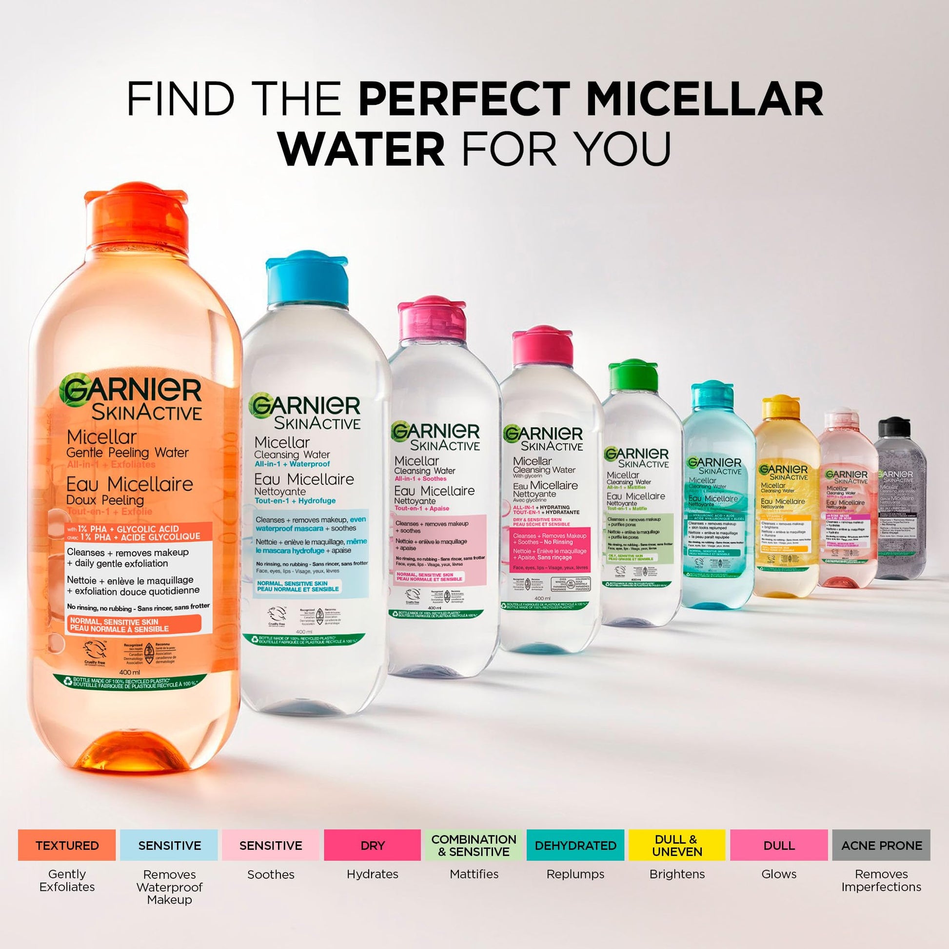Garnier Micellar Cleansing Water, All-In-One Hydrating Makeup Remover, Face Cleanser With Rose Water & Glycerin, Hypoallergenic, Sensitive to Dry Skin, 700ml