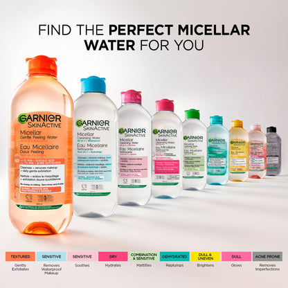 Garnier Micellar Cleansing Water, All-In-One Hydrating Makeup Remover, Face Cleanser With Rose Water & Glycerin, Hypoallergenic, Sensitive to Dry Skin, 700ml