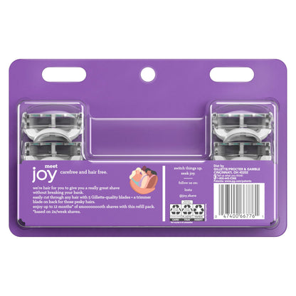 Joy Five-Bladed Twelve Blade Refills, 12 Count