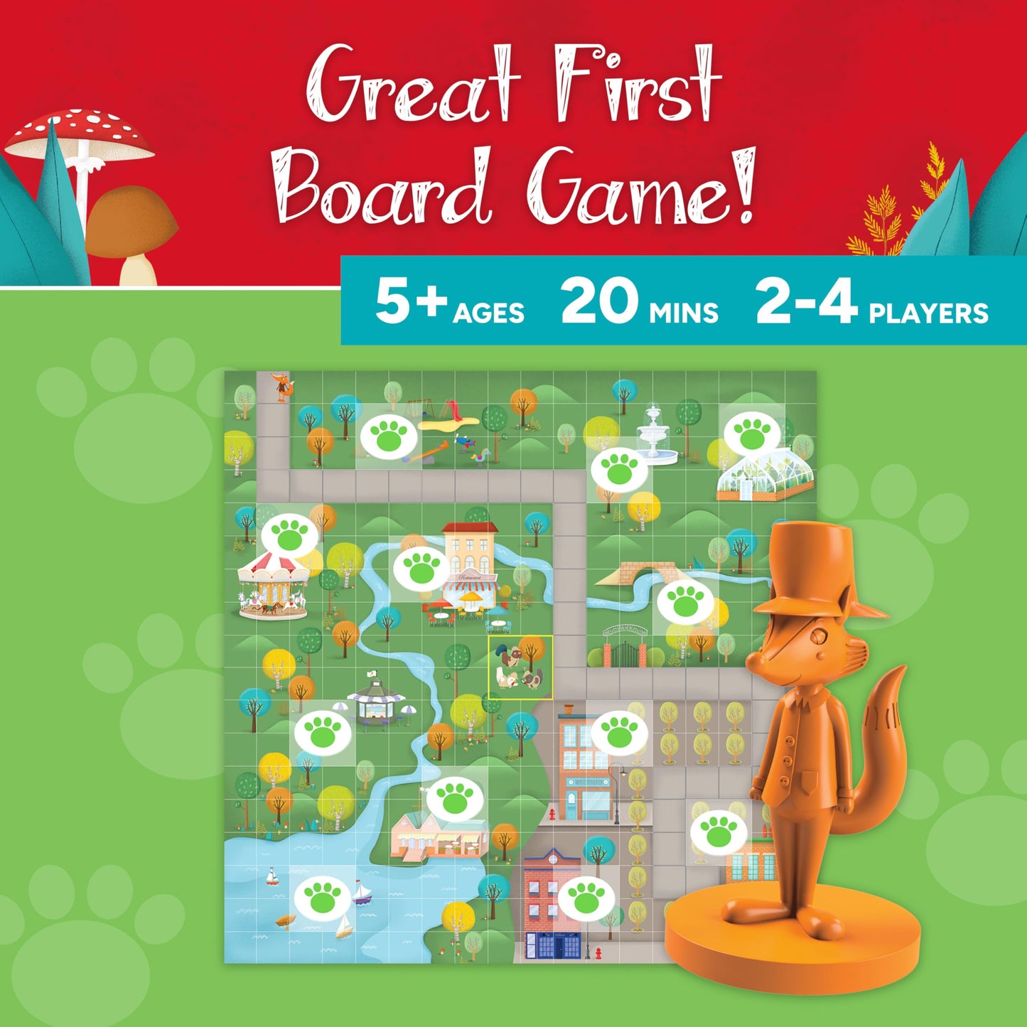 Gamewright Outfoxed! A Cooperative Whodunit Board Game for Kids 5+ 🍁 All In One Marketplace Canada