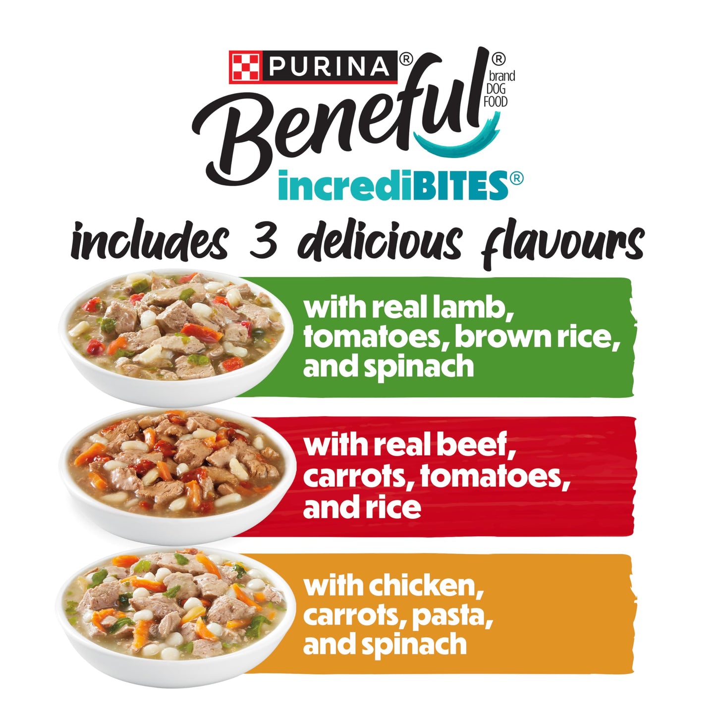 Beneful Incredibites Wet Dog Food, Lamb, Beef & Chicken in Sauce (24 Pack) Beneful