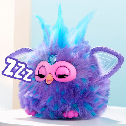 Furby Purple, 15 Fashion Accessories, Interactive Plush Toys for 6 Year Old Girls & Boys & Up, Voice Activated Animatronic (English Version)