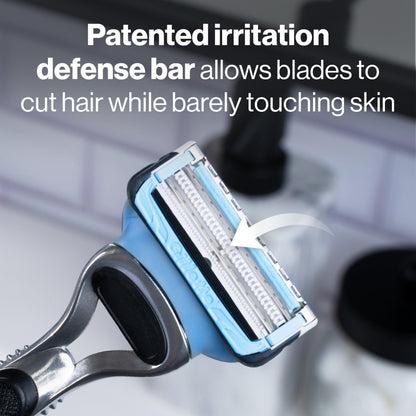 Gillette SkinGuard Men's Razor With Handle + 4 Blade Refills