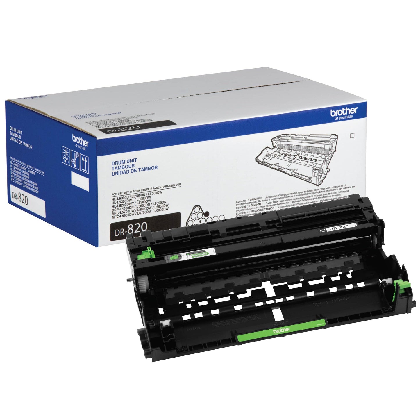 Brother Genuine Drum Unit, DR820, Seamless Integration, Yields Up to 30,000 Pages, Black 🍁 All In One Marketplace Canada
