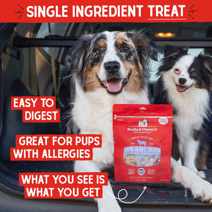 Stella & Chewy's Freeze-Dried Raw Single Ingredient Lamb Heart Treats, 85g Bag 🍁 All In One Marketplace Canada