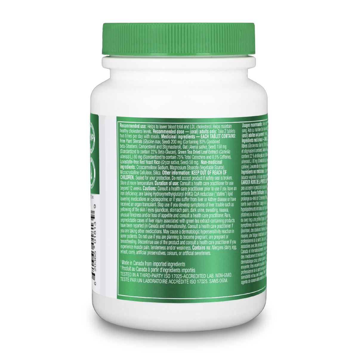 Organika Canadian-Made Cholesterol 90 Tabs