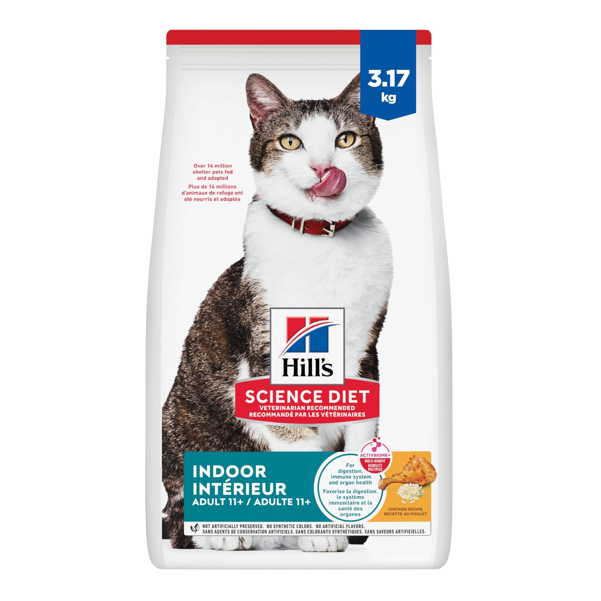 Hill's Science Diet Senior 11+ Indoor Chicken Recipe Dry Cat Food 3.17 kg Bag Hill's Science Diet