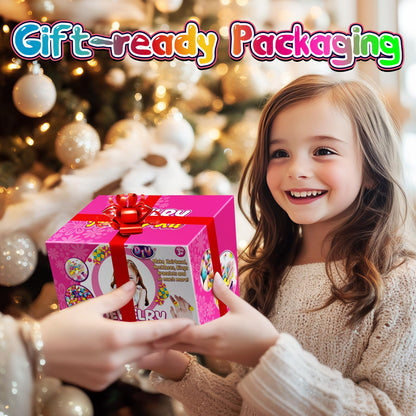 FunzBo Snap Pop Beads for Girls Toys Kids Jewelry Making Kit Pop-Bead Art and Craft Kits DIY Bracelets Necklace Hairband and Rings Toy for Age 3 4 5 6 7 8 Year Old Girl Christmas Gifts (Large) 🍁 All In One Marketplace Canada