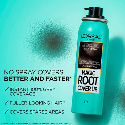 L'Oréal Paris Magic Root Cover Up Root Touch Up, Medium Brown Blonde Hair Dye, Root Touch Up Spray for Thinning Hair, Temporary Hair Dye, Grey Coverage, Pack of 2 L'Oreal Paris
