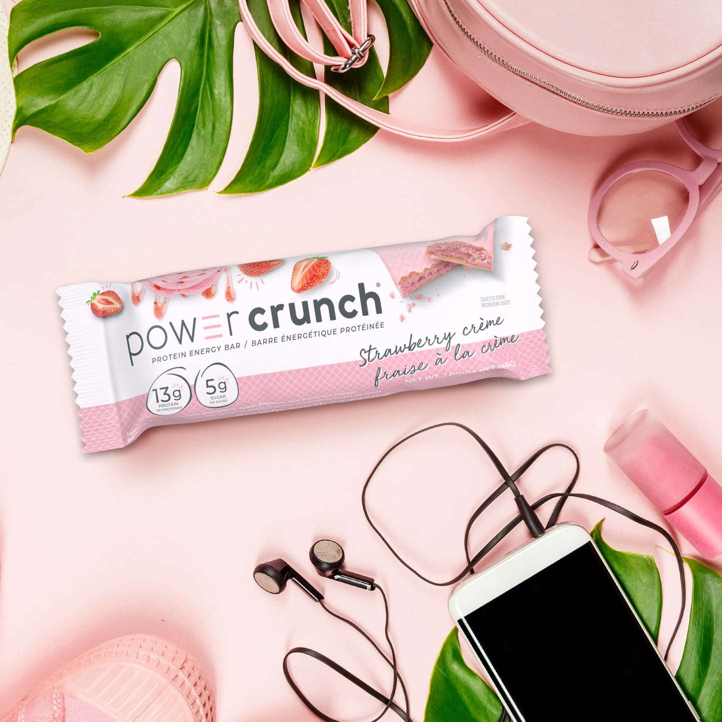 Power Crunch Protein Bar Strawberry Crème – 12-Pack (1.4 oz each)