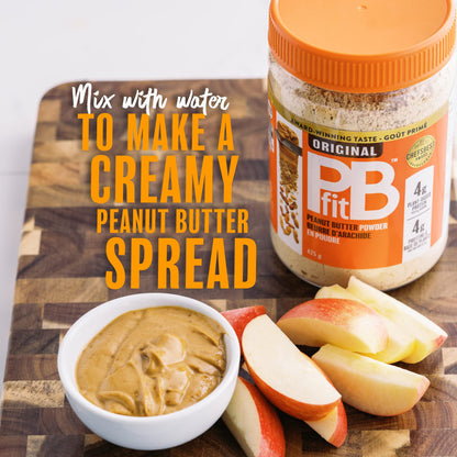 PBfit All-Natural Peanut Butter Powder, Peanut Butter Powder from Real Roasted Pressed Peanuts, Low in Fat High in Protein, 4g of Protein, 425g (15oz) - Available at All In One Marketplace Canada