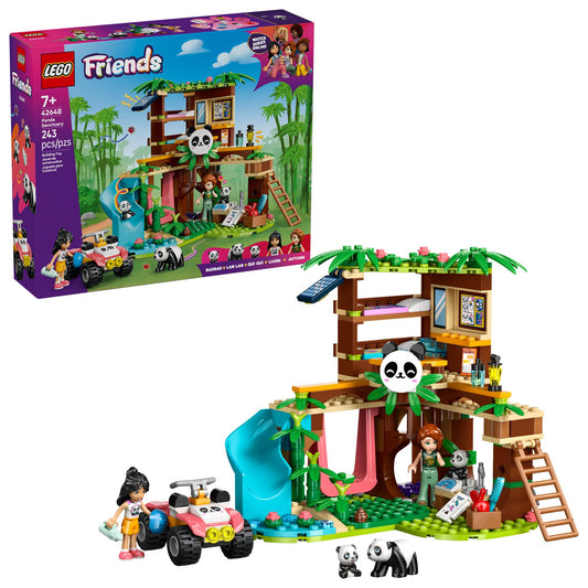 LEGO Friends Panda Sanctuary Animal Care Pretend Play Toy for Girls & Boys - Interactive Storytelling & Building Playset with Panda Toys for Kids, Ages 7+ - Gift Idea for Birthdays - 42648