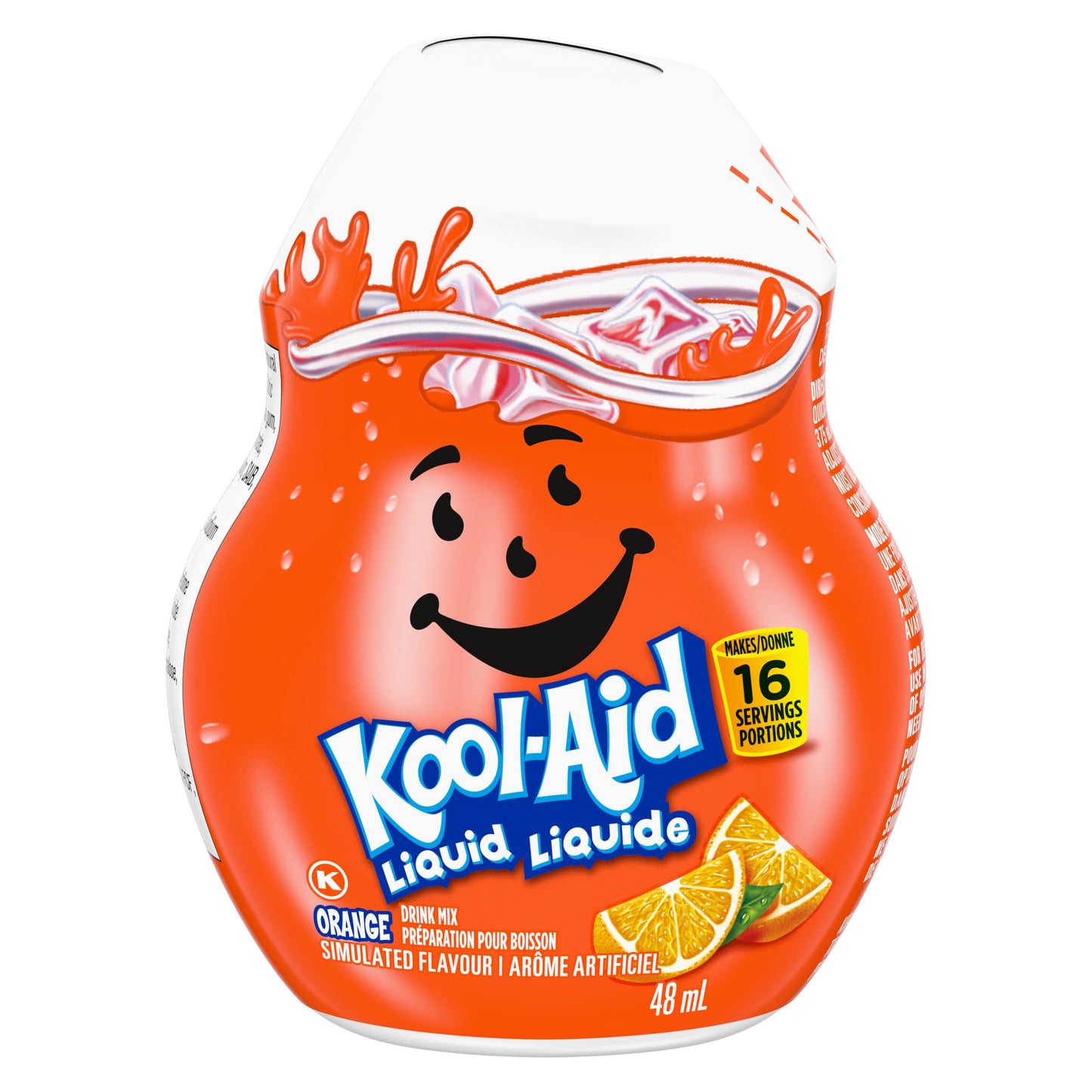Kool-Aid Orange Liquid Drink Mix, 48 mL Bottle (Pack of 12)
