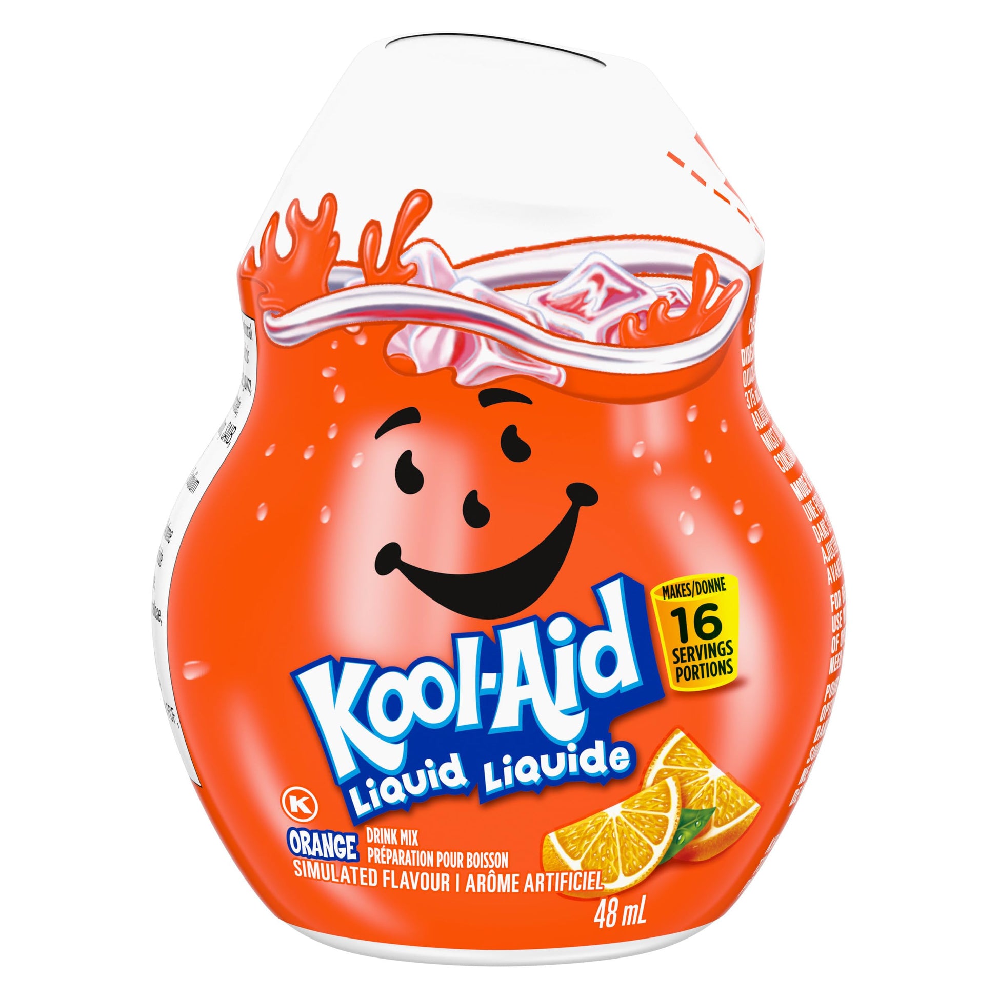 Kool-Aid Orange Liquid Drink Mix, 48 mL Bottle (Pack of 12)
