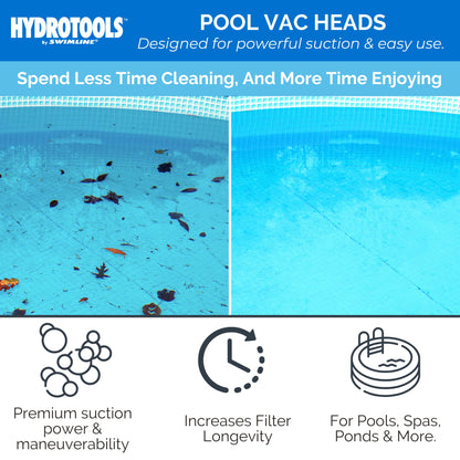 Solstice by International Leisure Products Swimline Hydro Tools 8145 Clear Weighted Triangle Pool Vacuum Head Swimline