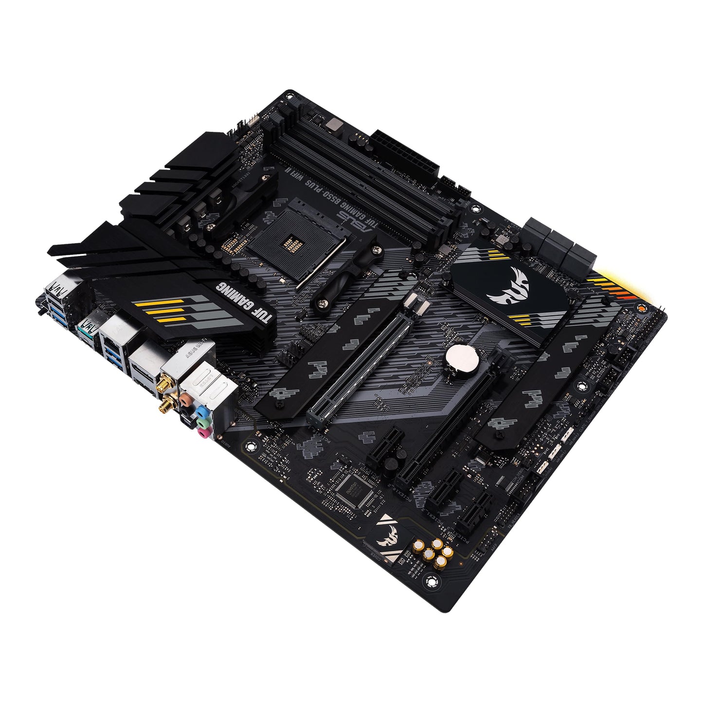 ASUS TUF Gaming B550-PLUS WiFi II AMD AM4 (3rd Gen Ryzen™) ATX Motherboard (PCIe 4.0, WiFi 6, 2.5Gb LAN, BIOS Flashback, USB 3.2 Gen 2, Addressable Gen 2 RGB Header and Aura Sync) Asus