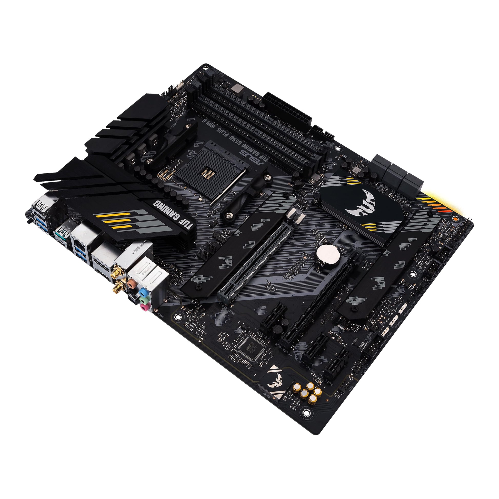 ASUS TUF Gaming B550-PLUS WiFi II AMD AM4 (3rd Gen Ryzen™) ATX Motherboard (PCIe 4.0, WiFi 6, 2.5Gb LAN, BIOS Flashback, USB 3.2 Gen 2, Addressable Gen 2 RGB Header and Aura Sync) Asus