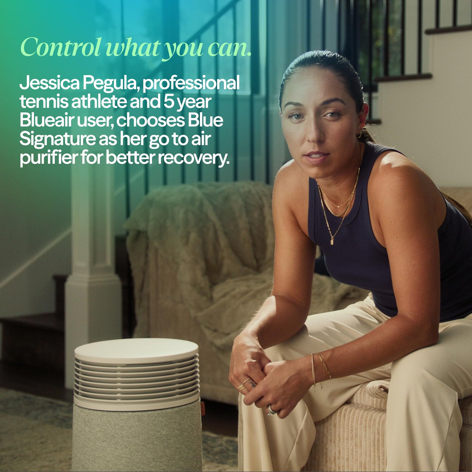BLUEAIR Blue Signature SP3i Air Purifier for Medium Rooms up to 2,250 sq ft, HEPASilent Filtration, WiFi Smart Control, Auto Mode, Odor & Smoke Removal, Pet Hair & Dust, AHAM Verified, Table Design BLUEAIR