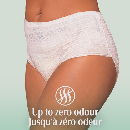 Depend FIT-FLEX Adult Incontinence Underwear for Women, Maximum Absorbency, M, Blush, 30 Count