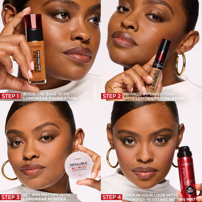L'Oréal Paris Infallible Blur-Fection Loose Powder, Brightening Pink Setting Powder with Soft Matte Finish, Locks in Makeup for Up to 24H, 10 Light Pink, 6g L'Oreal Paris
