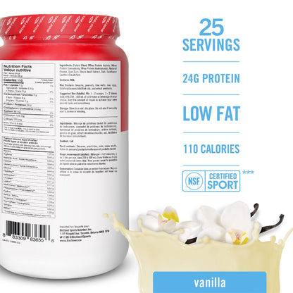 BioSteel 100% Whey Protein Powder, rBGH Hormone Free and Non-GMO Post Workout Formula, Vanilla, 25 Servings BioSteel Sports