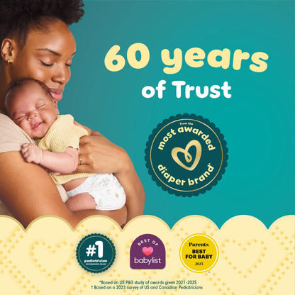 Pampers Swaddlers Diapers, Size S1, Absorbent, Keeps Baby Dry and Comfortable, Skin Safe Disposable Baby Diaper, 1 Pack (Count of 96) 🍁 All In One Marketplace Canada