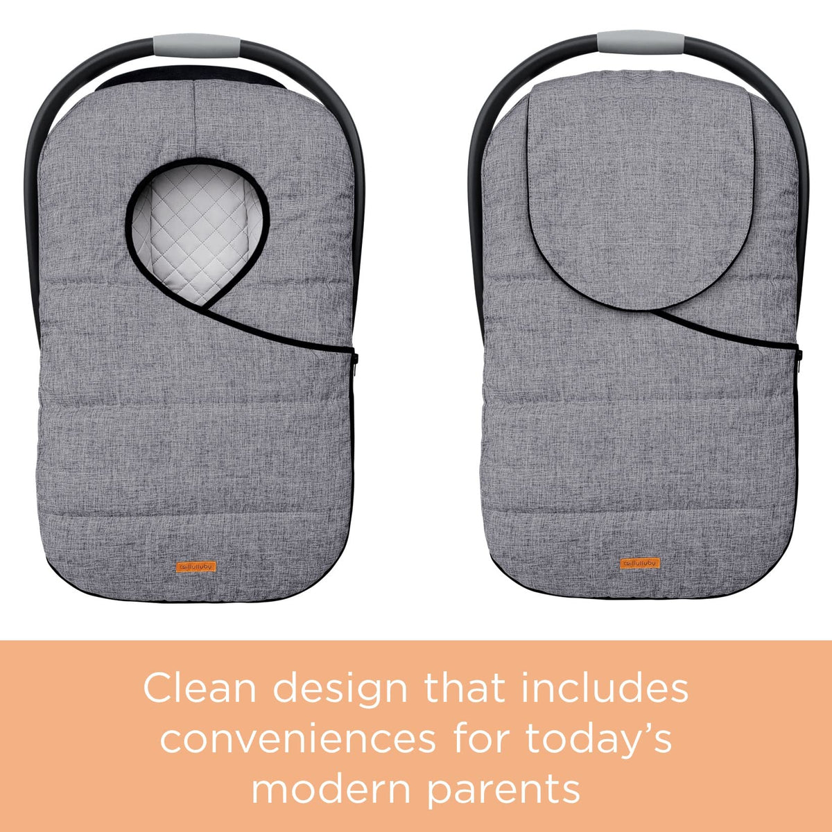 liuliuby Winter Carseat Covers for Baby | Infant Car Seat Cover Baby | Doona Accessories | Warm & Thick Fleece Canopy for Infant & New Born Cold Weather (Gray) 🍁 All In One Marketplace Canada