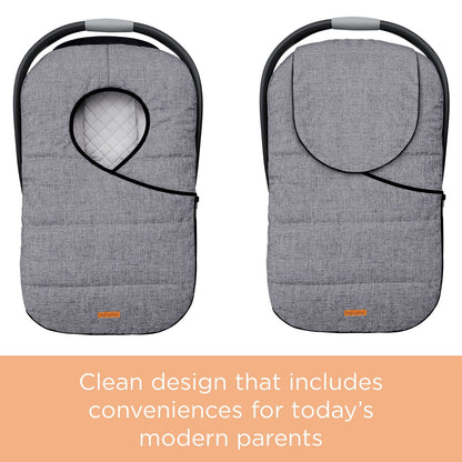liuliuby Winter Carseat Covers for Baby | Infant Car Seat Cover Baby | Doona Accessories | Warm & Thick Fleece Canopy for Infant & New Born Cold Weather (Gray) 🍁 All In One Marketplace Canada